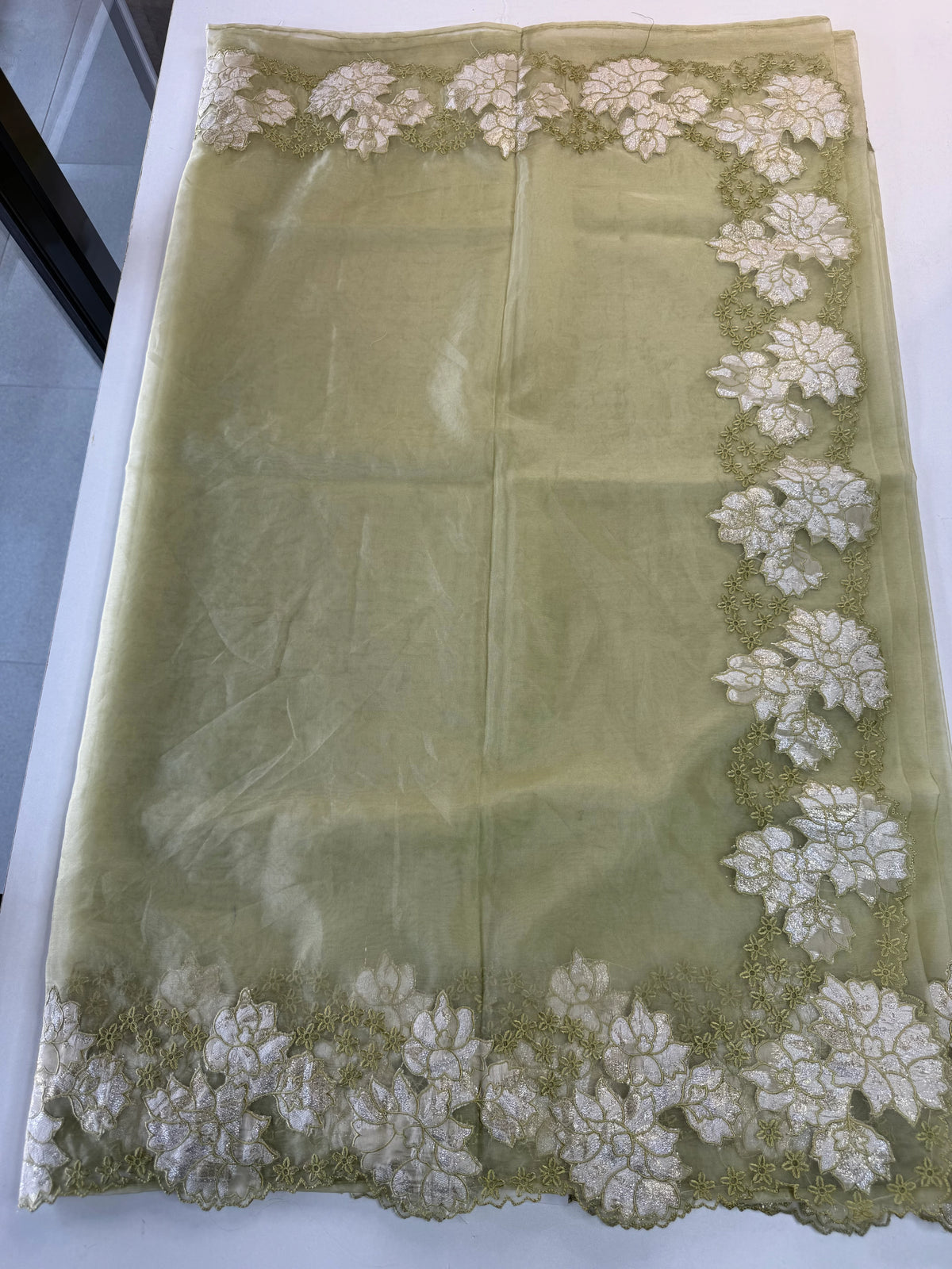 soft oragnza saree/ 287D