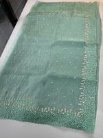 Korean organza saree/ Hw557