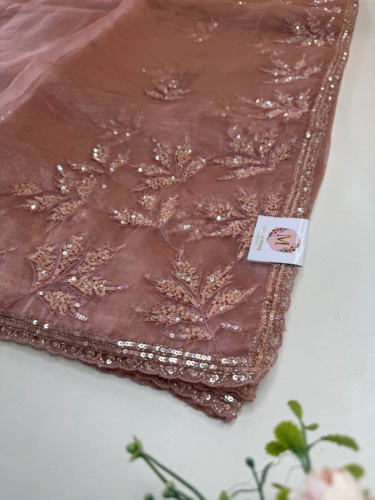 Glass Organza Saree/SP86