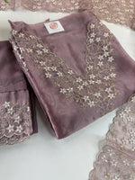 Organza Unstitched salwar set /U5504