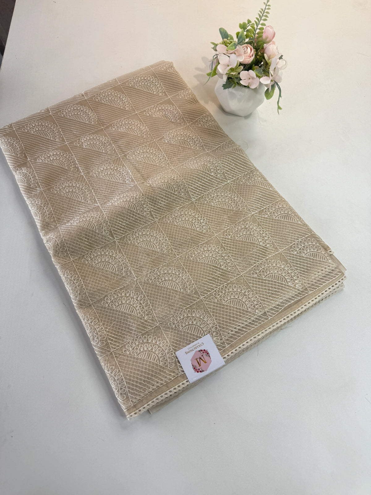 Tissue blended soft organza saree/ SH897
