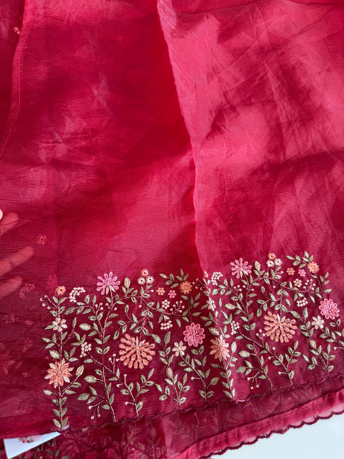 Crushed saree/ CW362