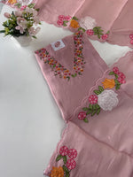 Soft Chanderi unstitched salwar set /NC169