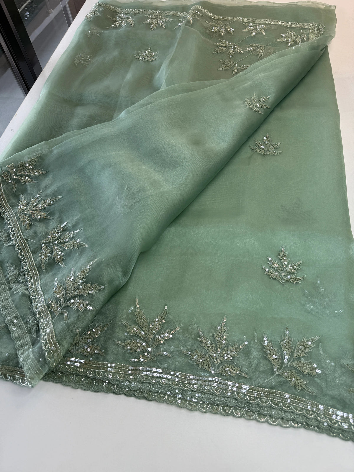 Glass Organza Saree/SP86