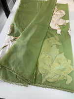 Soft oragnza saree/LK50