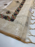 Tissue linen blended Saree/564B