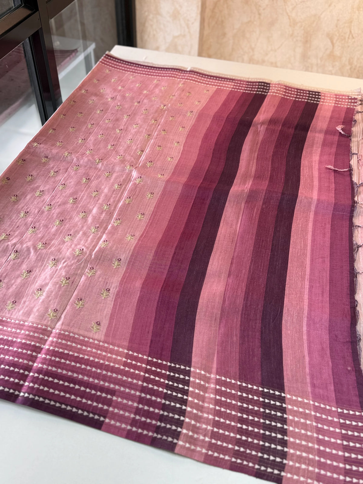 Soft seminTussar Silk Saree /MD373